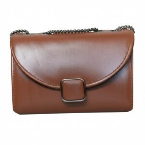 brown hand bag with chain (jchb0003)